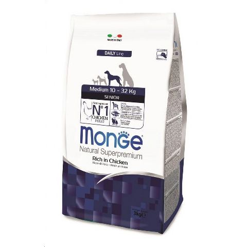 Monge Natural Super Premium: Medium Senior, ZA SKLEPE, MIŠICE IN SRCE