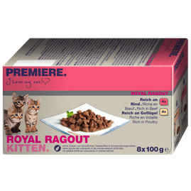 PREMIERE Royal Ragout Kitten Multipack, 8x100g