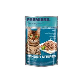 Premiere Cat Tender Stripes Tuna, 85g vrečka
