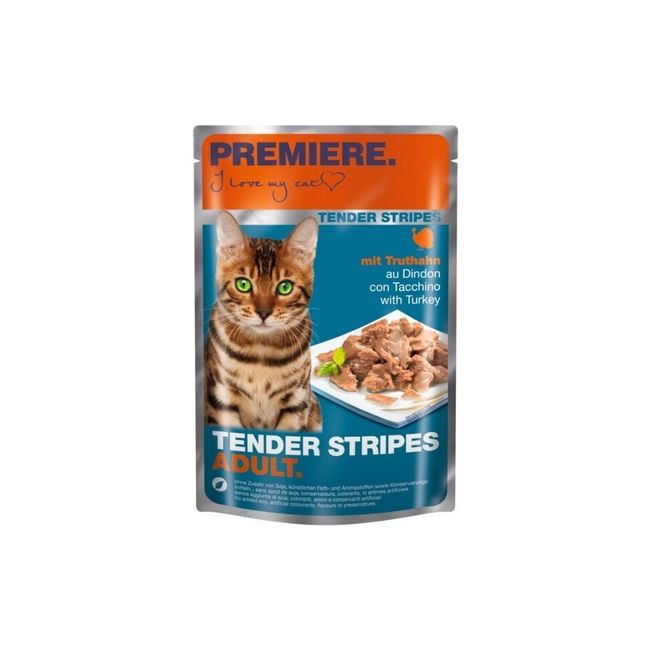Premiere Cat Tender Stripes Puran, 85g vrečka
