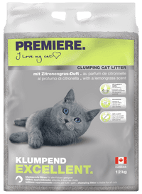 Premiere Excellent Pesek za mačke Limonska trava,12 kg