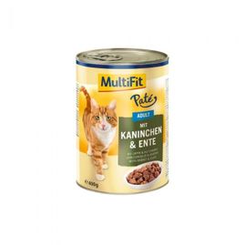 MULTIFIT Cat Adult Kunec in Račka v omaki, 400g